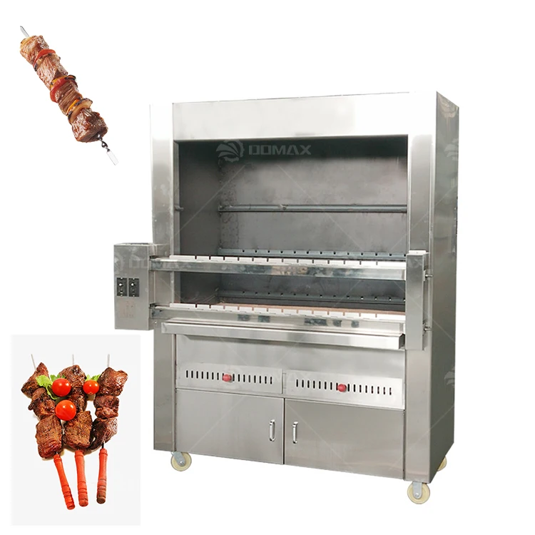 New Type Barbecue Machine Gas Brazil Rotary Barbecue Stove Machine Lamb Kebab Fish Charcoal Grill Machine 3