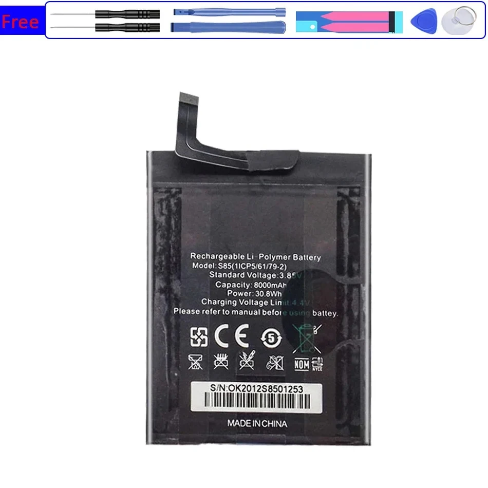 

Mobile Phone Battery S85 (WP10) 8000mAh For Oukitel WP10 6.67 inch