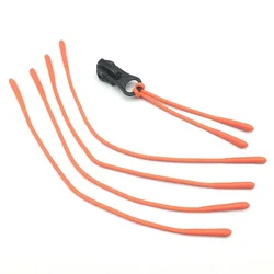 Set of 10 Durable Anti - Slip Zipper Pulls - Convenient Repair Accessories (Orange)