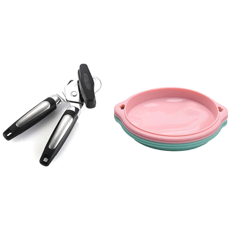 

1 шт. кухонный прочный консервный нож из нержавеющей стали повышенной прочности и 1 набор 8-дюймовых круглых силиконовых антипригарных форм для торта