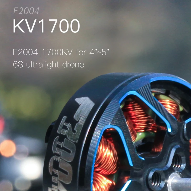 T-MOTOR F2004 브러시리스 모터, RC FPV 3-5 인치 장거리 레이싱 드론 이쑤시개 쿼드콥터용, 3000KV 4S 1700KV 6S, 1, 2, 4 개