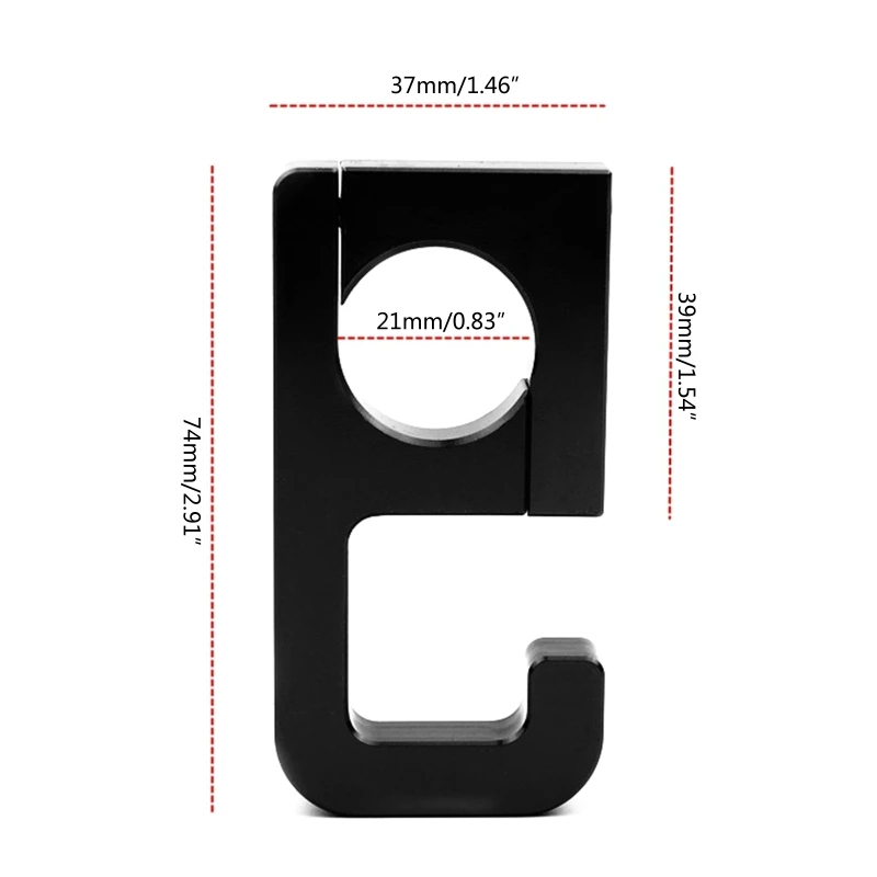 Motorcycle Luggage Helmet Hook Aluminum Mount Motorcycle Scooter Helmet Holder Bag Hook Hanger Compatible with PCX150