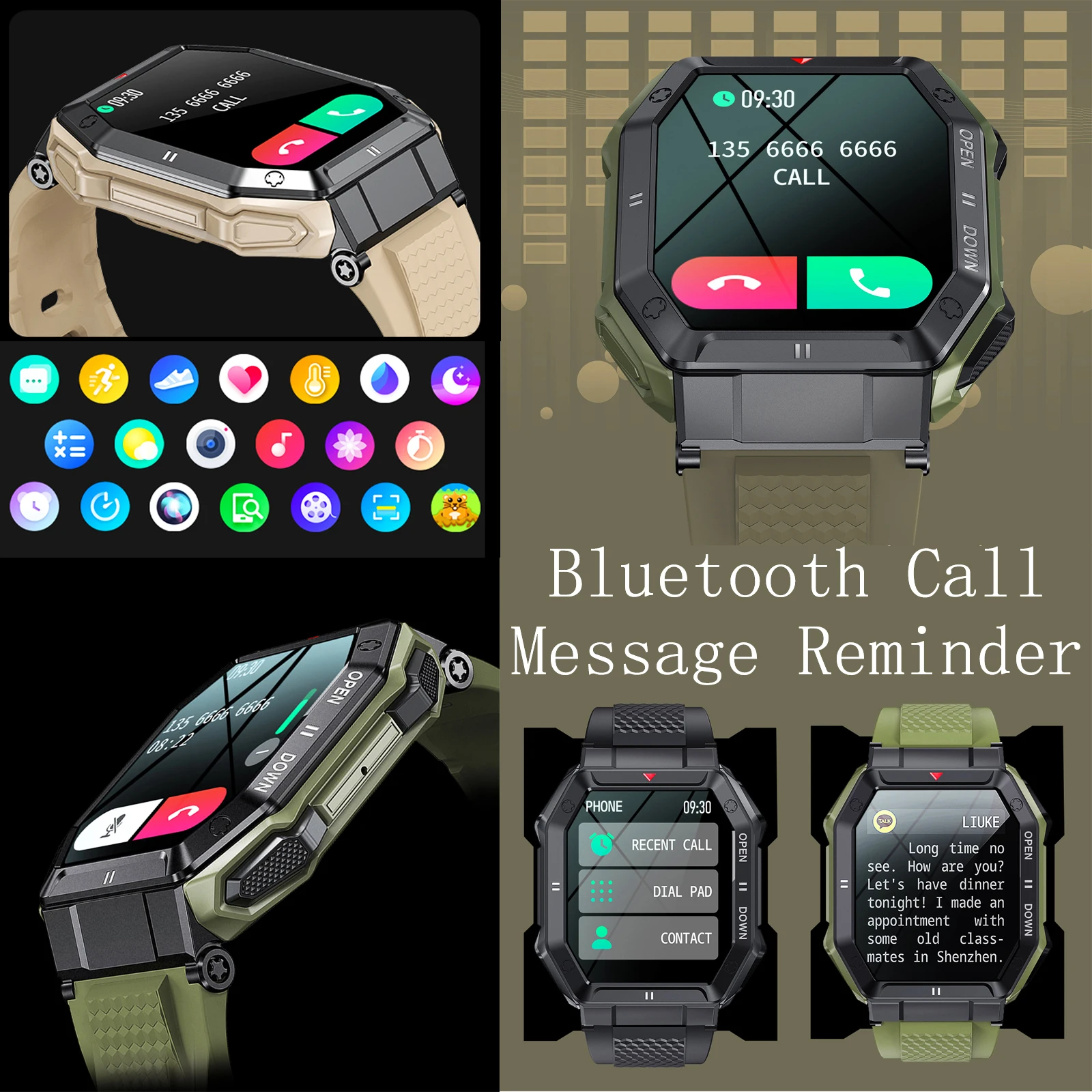 LEMFO Ʈġ ѱ K55 Sports watches 350mah ѱ Ʈġ  ȭ 2023 Ʈġ ѱ  Fitness smartwatch 2023 Ŀ ̾ sma