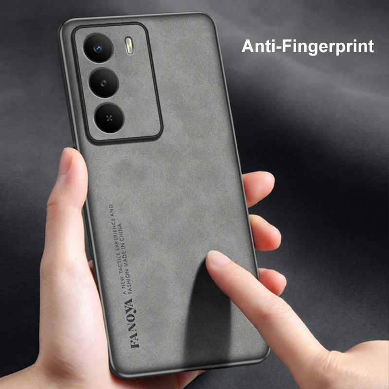 Luxury PU Leather Shockproof Phone Case - Full Protection Back Cover in Silicone