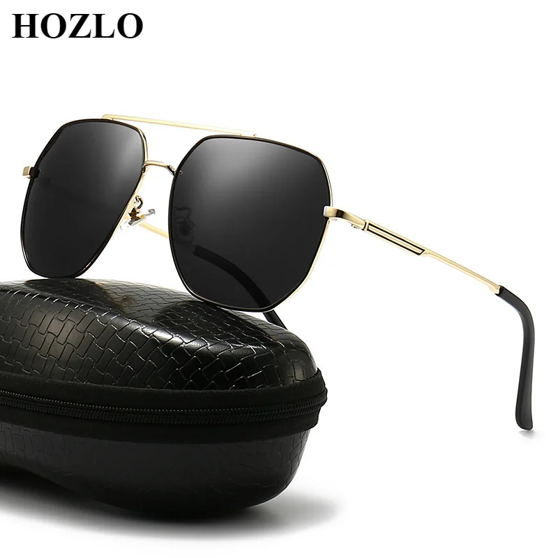 

Luxury Men's Polarized Sunglasses Driving Sun Glasses For Men Women Brand Designer Male Vintage Black Pilot Sunglasses UV400