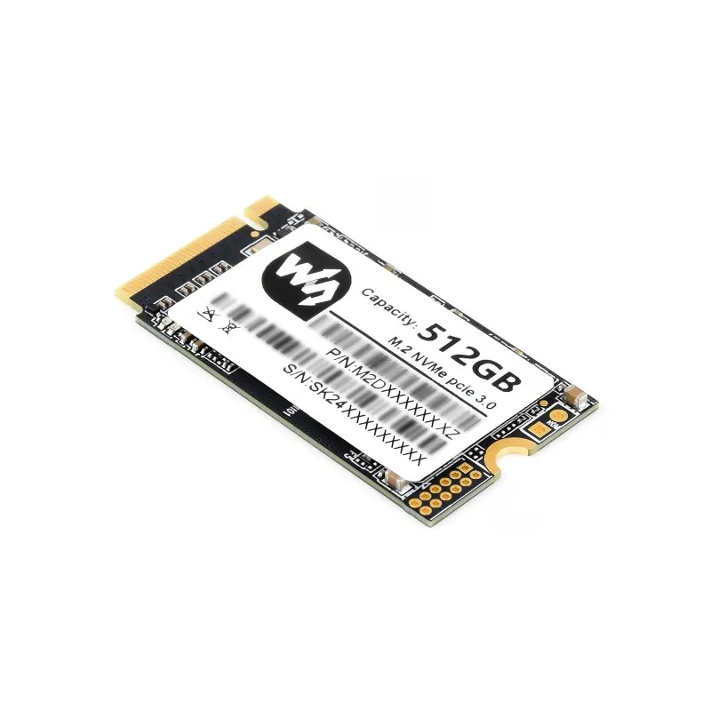Waveshare SK M2 NVME 2242 128GB / 256GB / 512GB High-speed Solid State Drive, High-speed Reading/Writing
