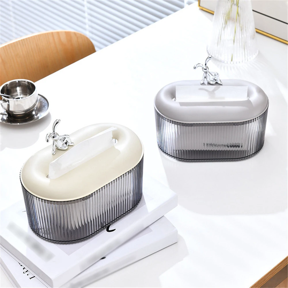 

Quality Tissue Box Durable Exquisite Paper Rack New Material Smooth Extraction Transparent Tissue Box Tissue Container