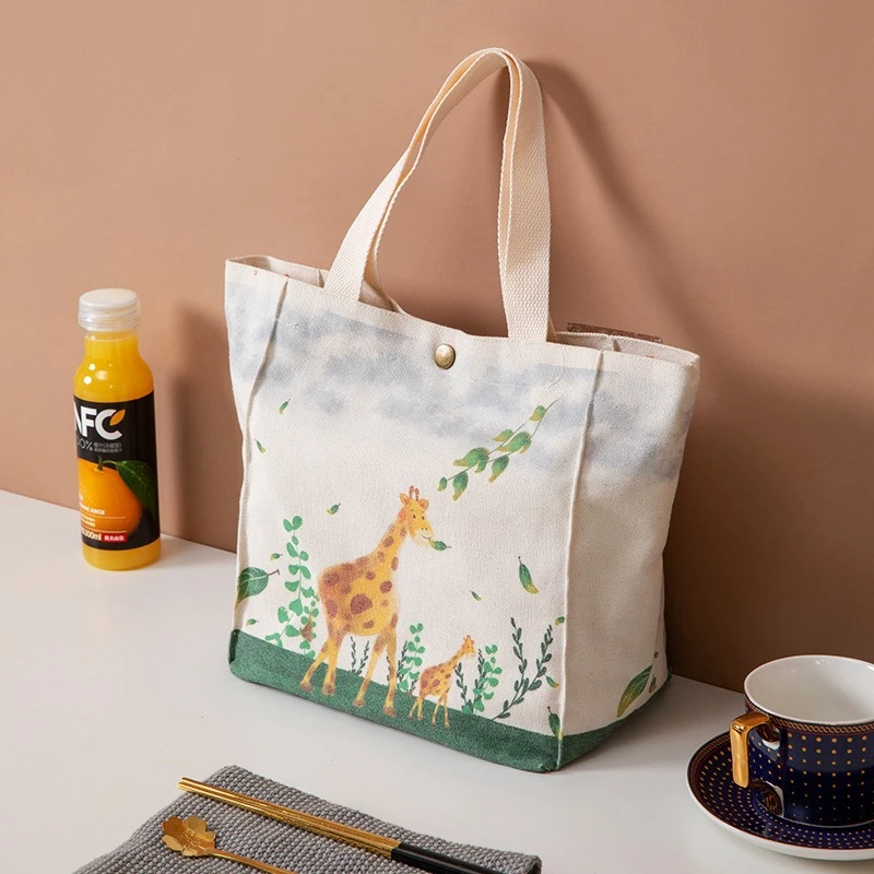 BYMONDY Multifunction Thermal Lunch Bag Portable Picnic Large Capacity Cooler Bags Fashion Women Drawstring Insulated Lunchbox