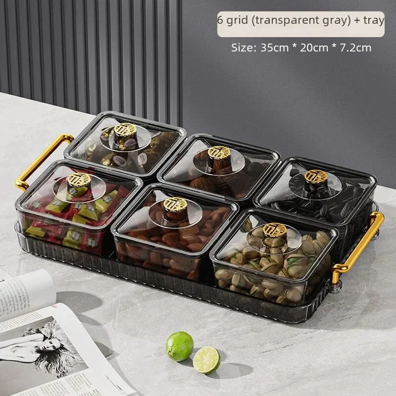 Gray six grid + tray