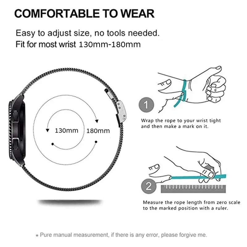 Premium Stainless Steel Smartwatch Band - Elegant Metal Bracelet Wristband