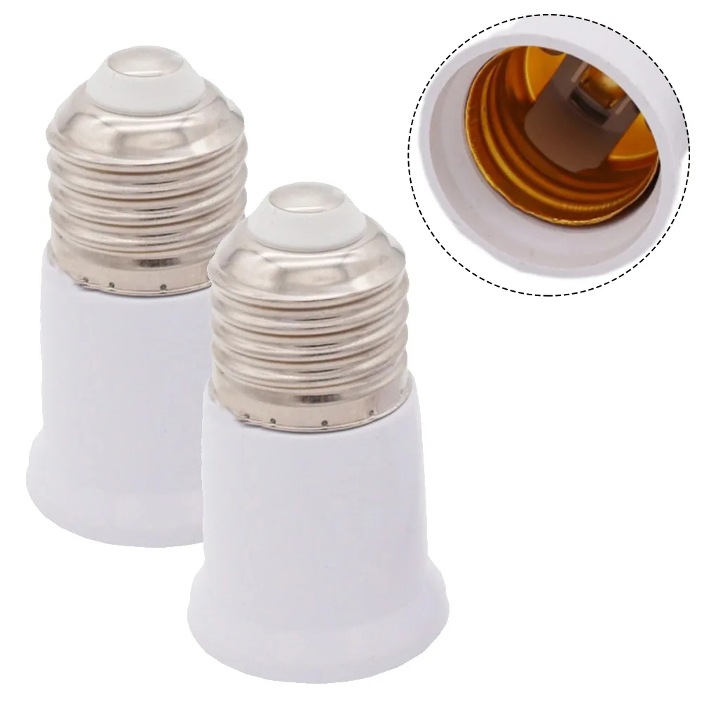 

E27 To E27 Extend Socket Base 1pc 3cm 1.2 Inch Extension Base Lamp Holder Converter Light Bulb Socket Extender