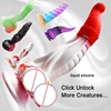 Licklip Stranger Things Penis Colorful Stranger Creatures Dildos Monster Cock Big Dick Dildos Safety Liquid Silicone Anal Plug 1