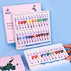 Acrylic Paint & Watercolor Set With Brush 12/24 Colors Pigment 5ml Kids Painting Kit For Beginner Students 2