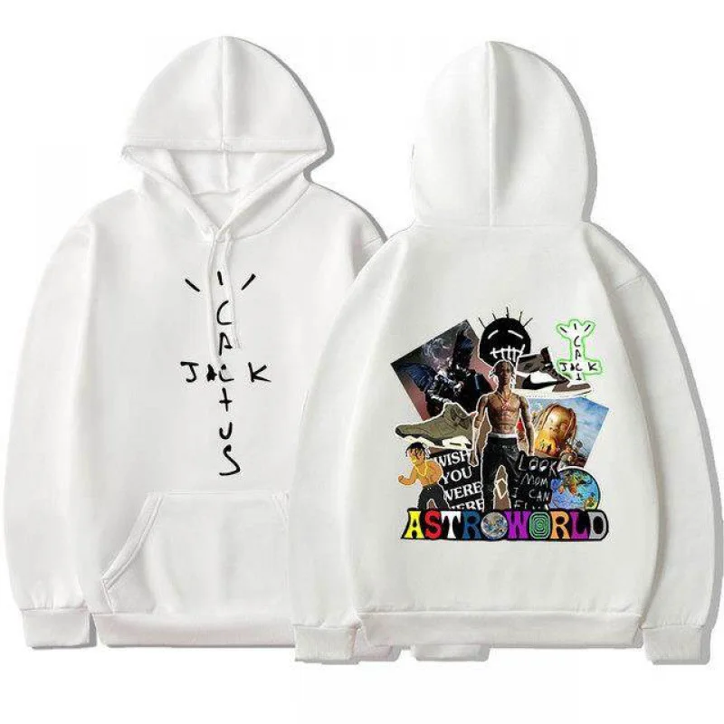 Fall/Winter Fashion for Men and Women Travis Scott Hip Hop Hoodie Cactus Jack High Quality Cotton Hoodie Casual Street Top