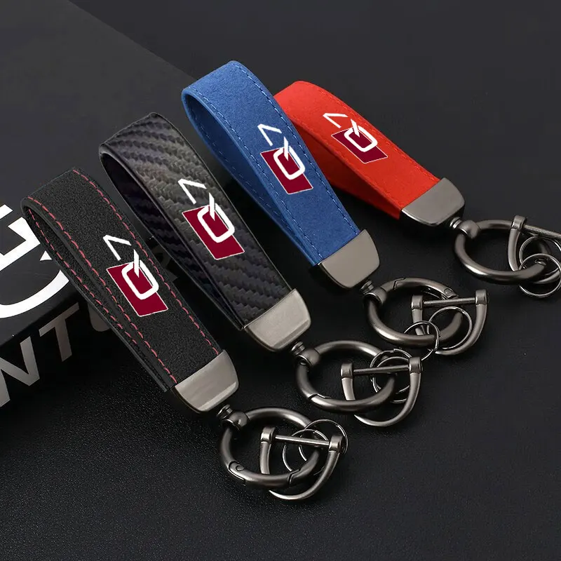 

New Creative Fashing Decoration suede Keychain Key Chain Handmade Pendant Party Gift Small Jewelry For Audi Q7 Car Accessorie