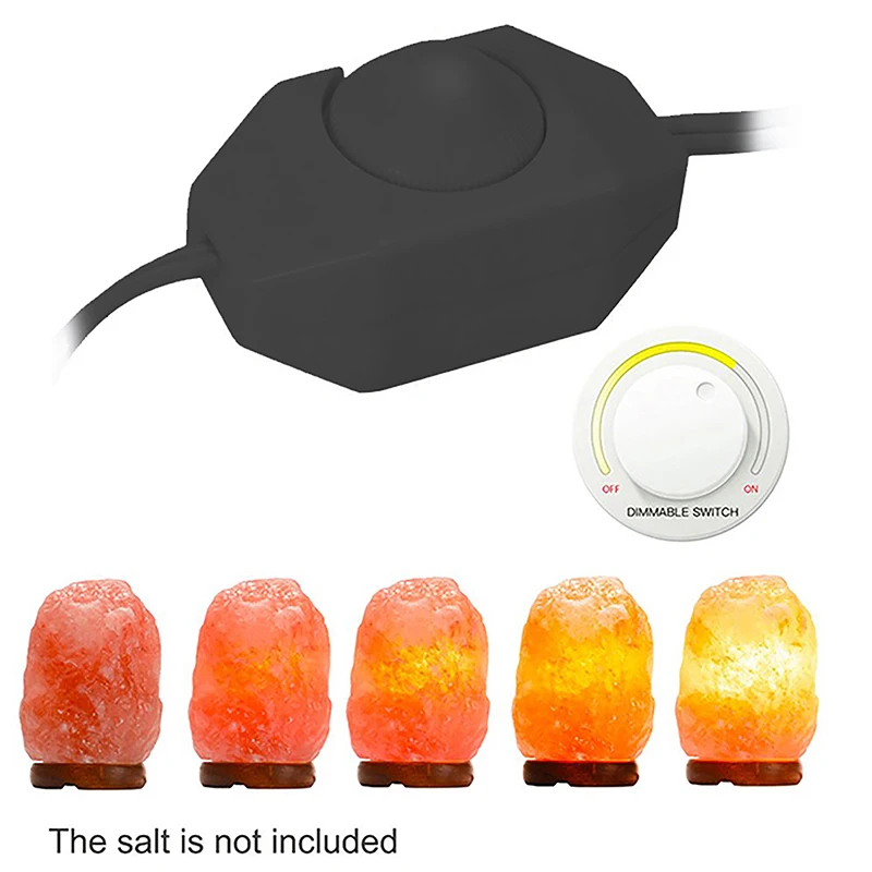 1pc1.5M Power Cord with Dimmer ON OFF Switch for Salt Rock Lava Lamp Metal Clip E14 Base