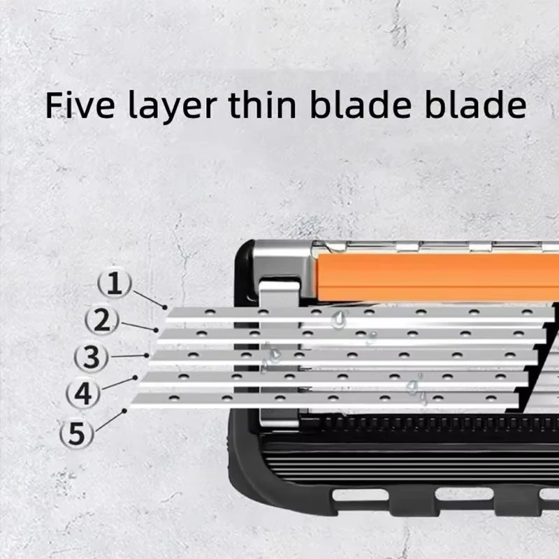 Xiaomi Men Manual Razor Five Layer Shaver Blade Men's Shaving Set Knife With Replaceable Blades 5 Blade Hair Removal 2