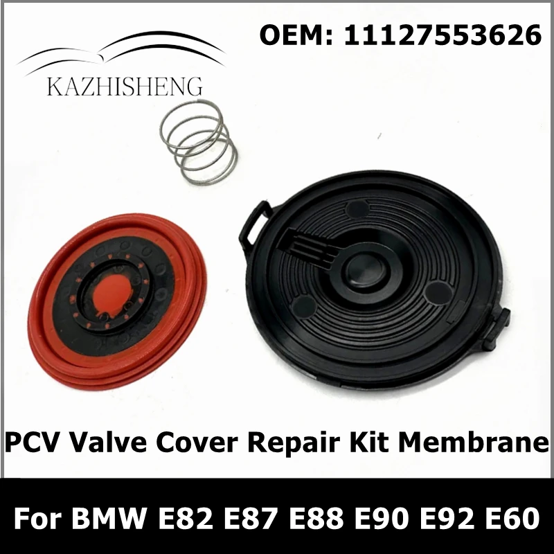 11127553626 Engine PCV Valve Cover Cap Repair Kit Membrane BMW N43 1 3 5 Series E81 E82 E87 E88 E90 E91 E92 E93 E60 engine pcv valve cover repair kit engine oil separator membrane