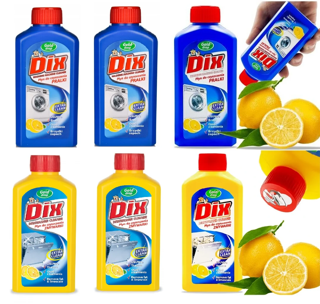 Zestaw 3x DIX Płyn Do Czyszczenia Zmywarki z Polski za $8.53 / ~35zł