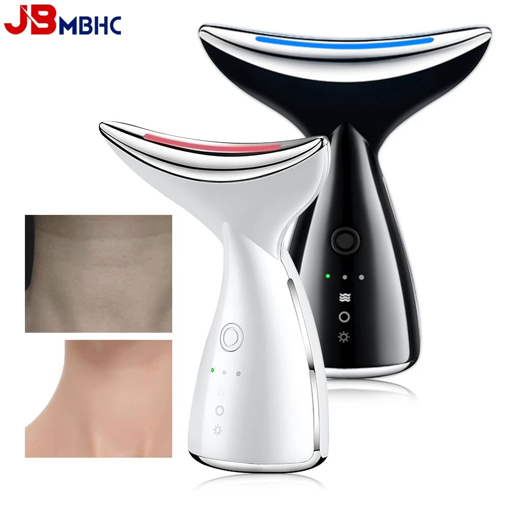 

Устройство для красоты лица и шеи микропоток EMS Photon, укрепляющее омоложение, против морщин, тонкий двойной подбородок, уход за кожей, массажер для лица