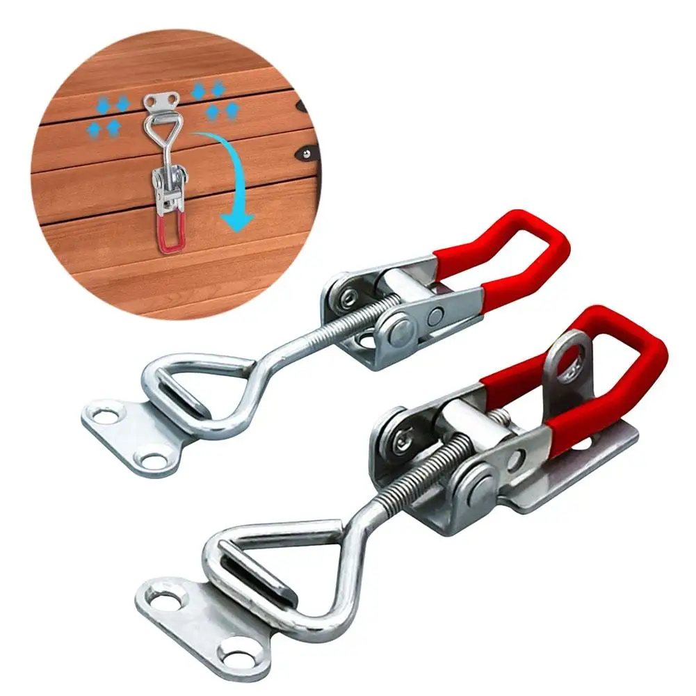 304 Stainless Steel Bolt Type Quick Clamp Latch Latch Clamp Adjustable Strap 4001 4002 4003
