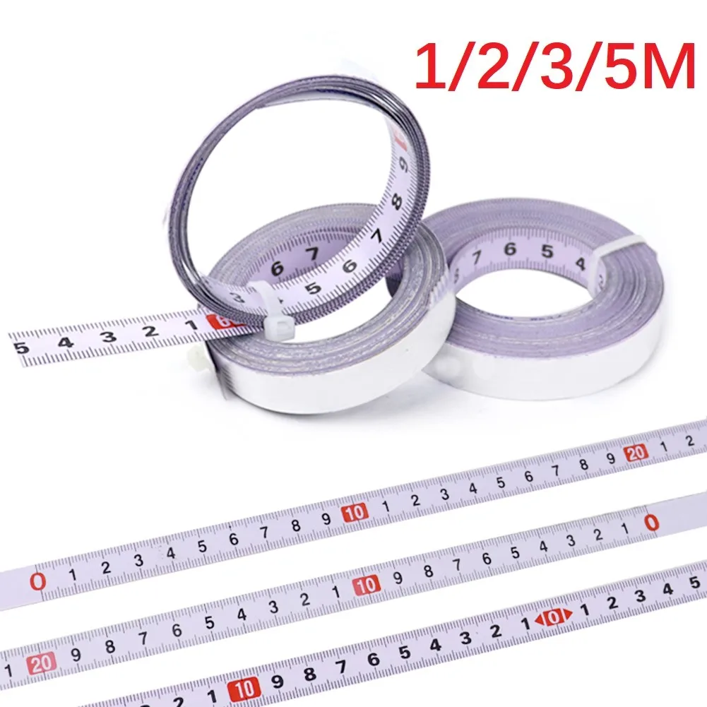 Self Adhesive Metric Miter Track Tape Measure Scale Ruler Adhesive Backed Tape Measure Metric Scale Rust-Proof Ruler woodworking tools