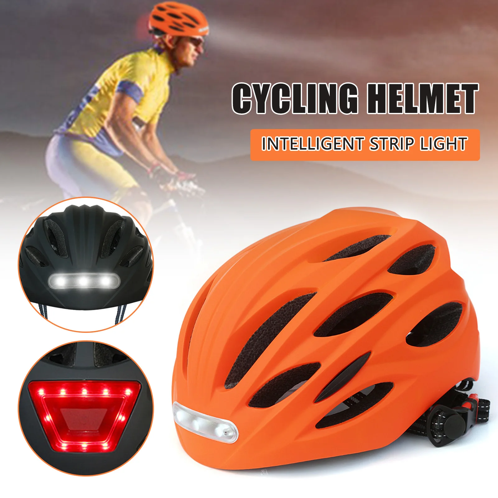 

Adults Bike Cycling Helmets Adjustable Glowing Cycling Helmets For Riding