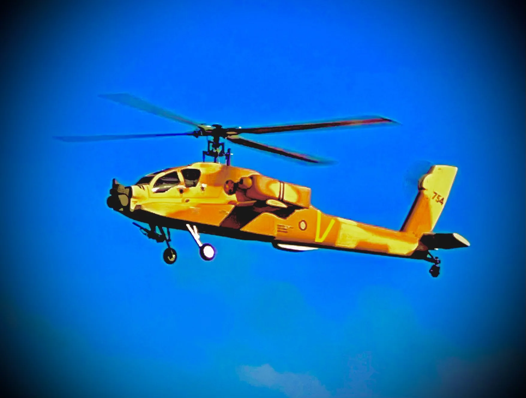 AH-64 アパッチ　ボディ　（５００サイズ用) FL500 V2 FLISHRC Roban AH-64 アパッチ グリーン 500 サイズ