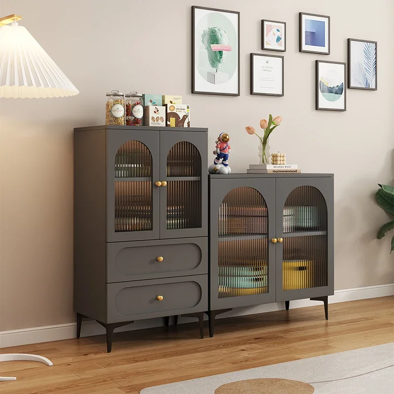 Nordic Multifunction Sideboard Cabinet Italian Minimalism Storage Shelf Tea Cabinet Showcases Kitchen Furniture Vitrina FYSC