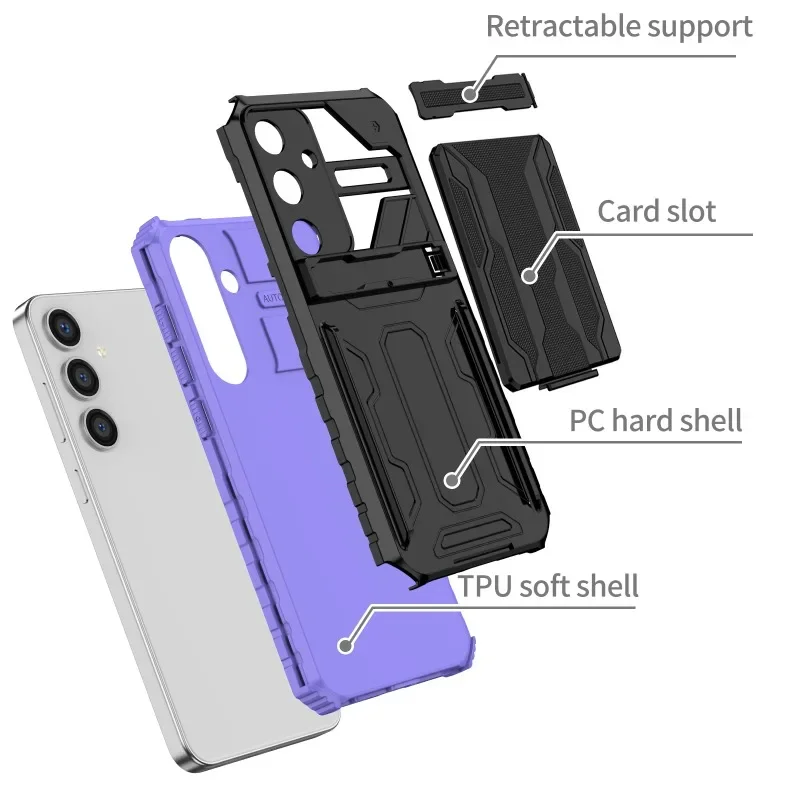 Premium Wallet Card Holder Phone Case with Stand and Anti-Drop Cover