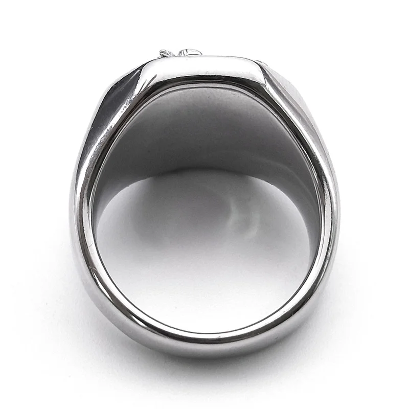 Vintage Michael Protect Ring for Men Women Stainless Steel