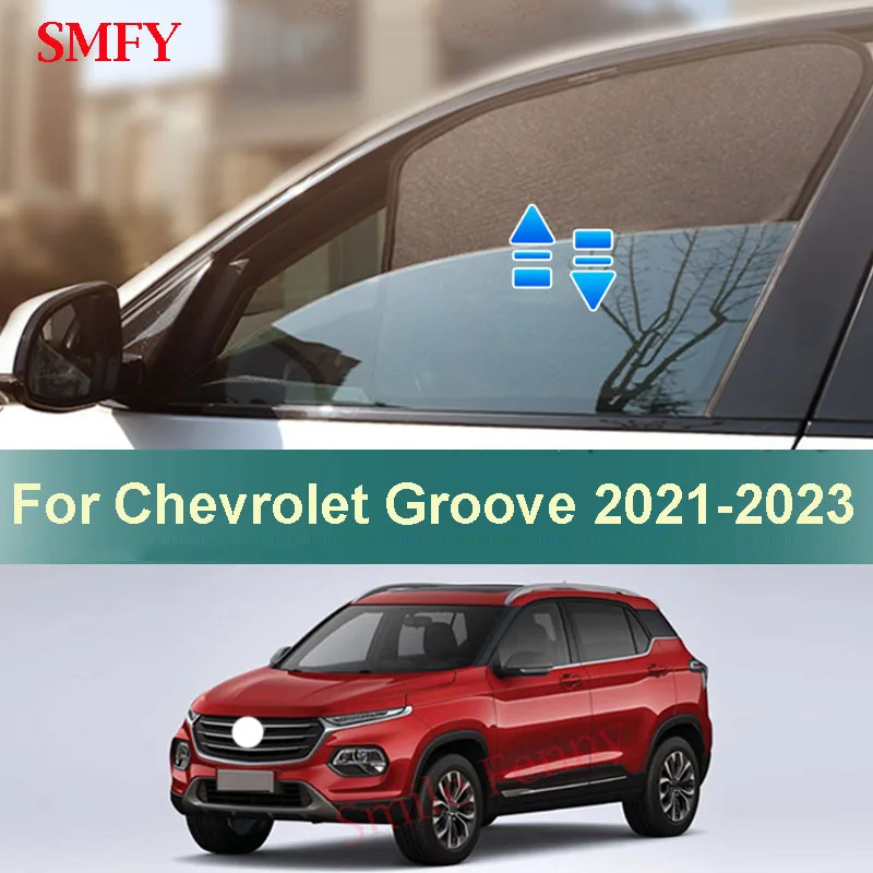 

Magnetic Car Sunshade For Chevrolet Groove 2021-2023 Customized Sun Shade Cover Car Side Window Mesh Curtains Sun Visor Shield