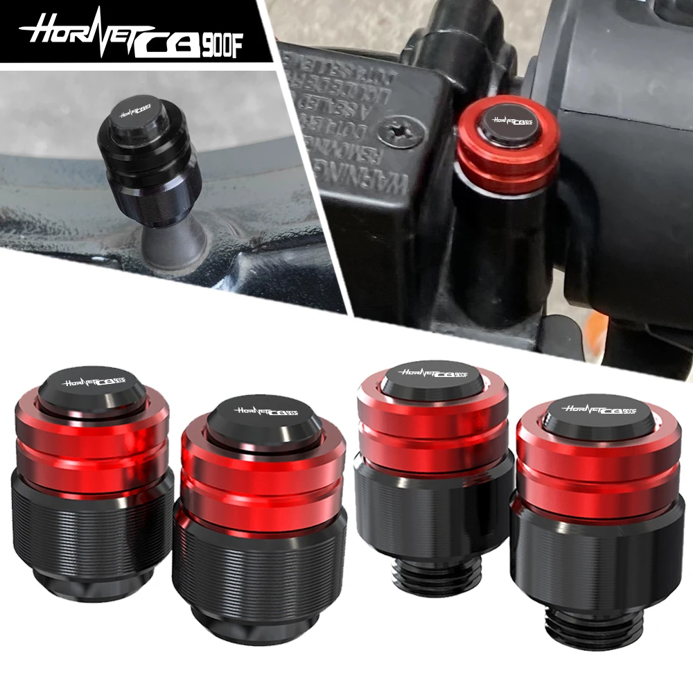 

Motorcycle Rearview Mirror Plug Hole Screw Cap & Tire Valve Stem Caps Covers For Honda CB900F Hornet CB 900F HORNET 2001-2008