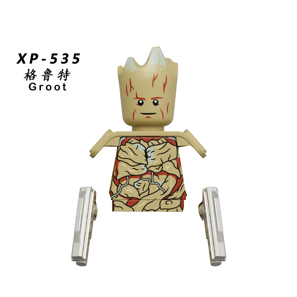 America Movie Building Blocks Doll Mantis Groot Drax Mini Action Figurines Ornament Model Decoration Kids Birthday Creative Gift