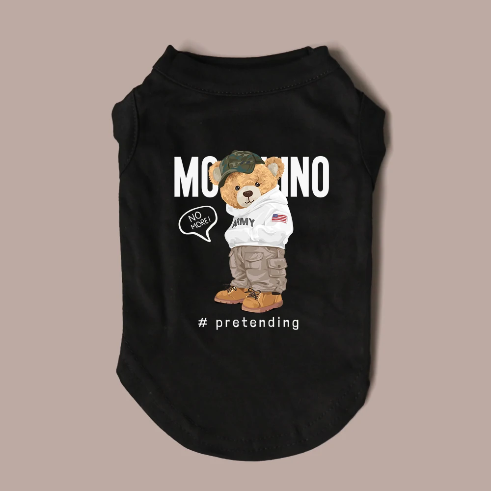 T-shirt pour chiens Ourson Inspiré du Designer - 2025 - Doglovedesign : Vêtement et accessoires pour chiens