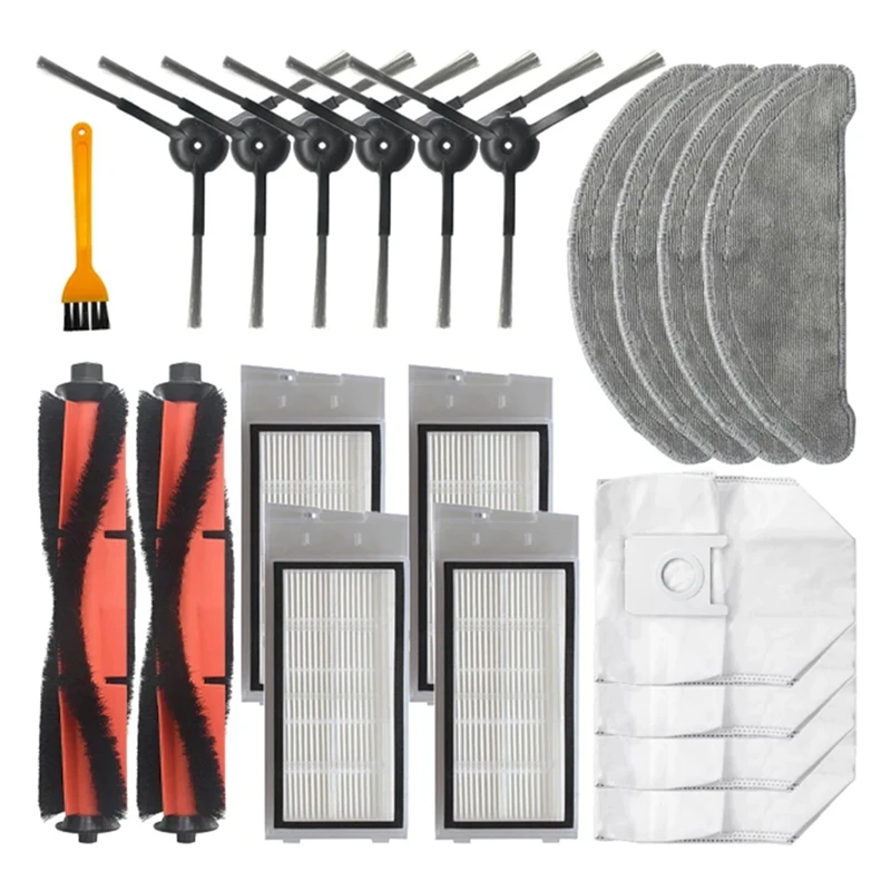 

Запчасти для робота-пылесоса Roidmi Eve Plus SDJ01RM, основная боковая щетка, Hepa фильтр, Швабра, мешок для пыли