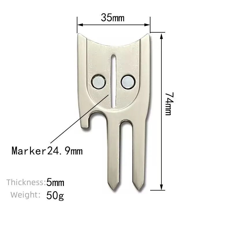 Golf Divot Repair Tool with Ball Marker 4