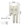 Golf Divot Repair Tool with Ball Marker 4