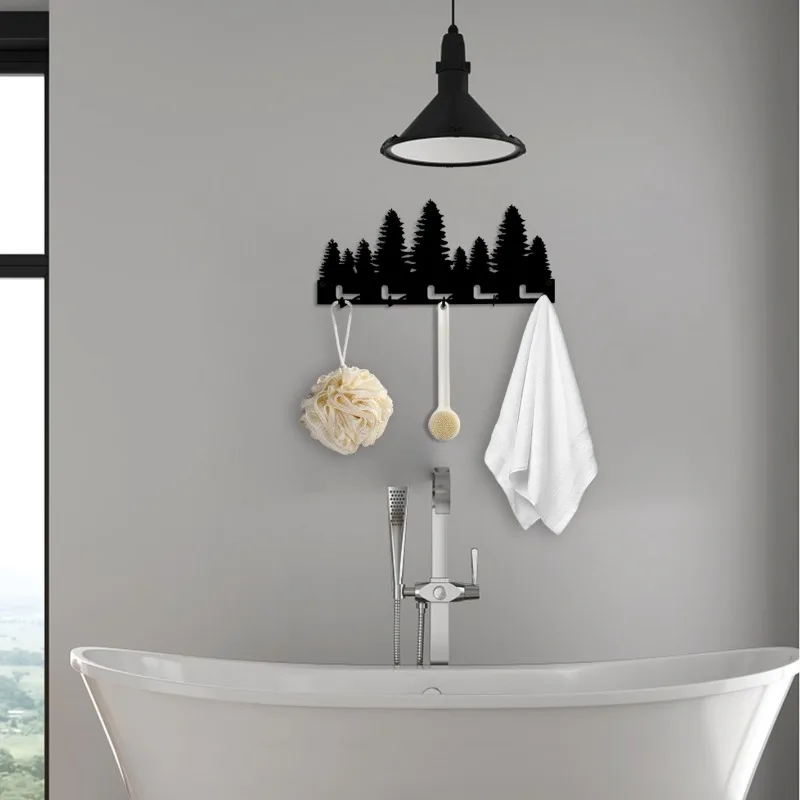 Home Bathroom Bedroom Door Back Hook Metal Hook Bathroom American Style