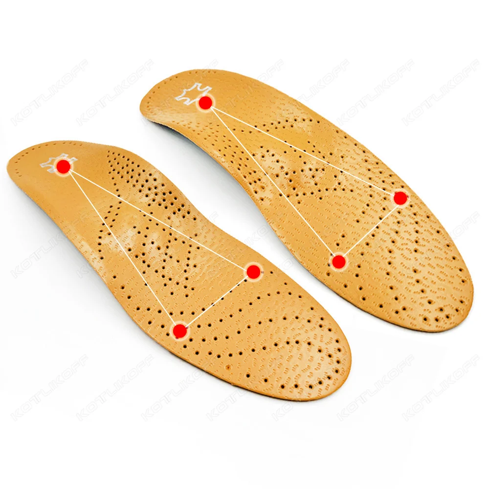Leder Orthopädische Einlegesohlen Für Die Füße Korrektur Flache Füße Hohe Arch Support Fuß Pads Deodorant Turnschuhe Schuhe Für Männer Einsatz – Detail 25