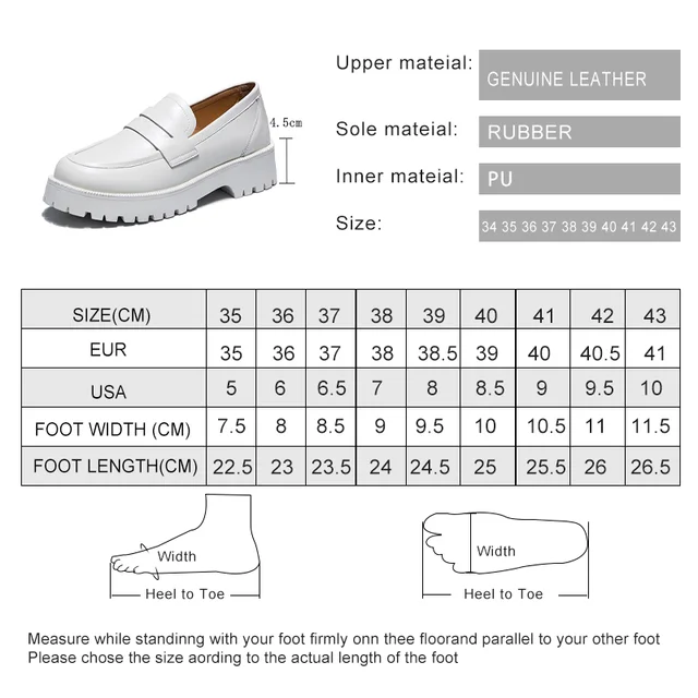 AIYUQI Spring Shoes Female British Style 2022 New Thick-soled College Style Casual Loafers Genuine Leather Fashion Shoes Girls 6