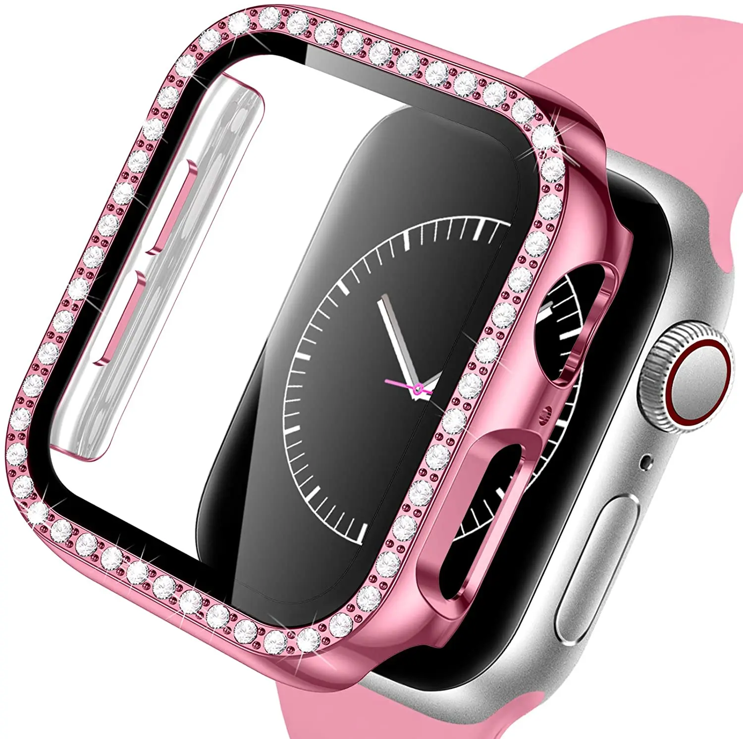 Premium Diamond Bumper Glass + Case Screen Protector