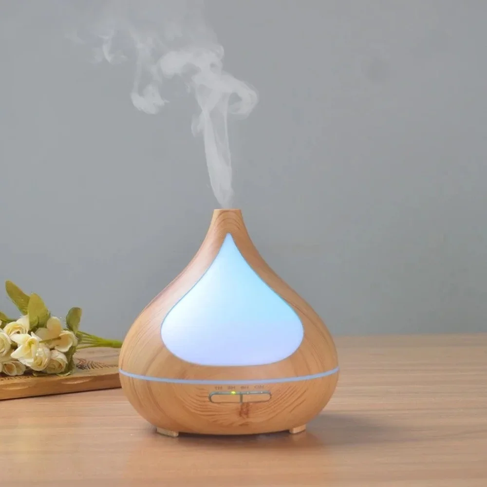 

Air Humidifier Electric Colorful Night Light Fragrance Nebulizer Essential Oil Diffuser for Spa Yoga Office Auto Shut Off 300ml