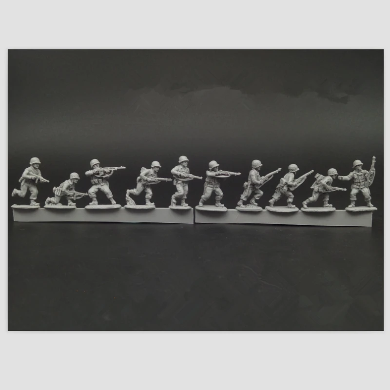 Kit Figurines Militaires Hasegawa 1/72 - MB-034 US Infantry Combat Team - Mini Box Occasion (boîte Légèrement Altérée)