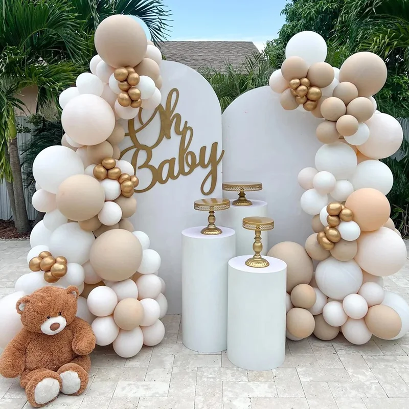 Free Bending Balloon Stand Arch Frame Half Arch Balloon Stand With Base Kit For Wedding Birthday Party Baby Showers Decorations_voghion.com