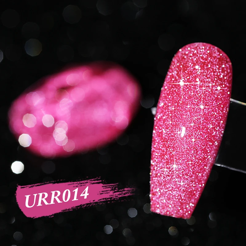 UR SUGAR 7.5ml Bright Pink Red vernice riflettente Night Pretty Gel Semi permanente Soak Off UV LED smalti per unghie Art vernice