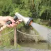 Garden Hose Nozzle with 9 Sprayer Patterns, Heavy Duty Metal High Pressure Hand Water Hose Nozzle Watering Plants and Lawn 3
