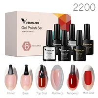 VENALISA Nowipe Top Coat 7.5ml Long Wear Diamond Super Glossy Nail Manicure Functional Gel Ultra Matte Top Coat Tempered Top Gel 1