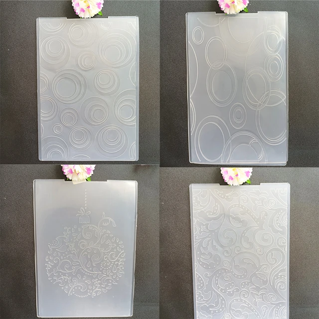 KWELLAM Bicycle Wheel Plastic Embossing Folders for Card Making  Scrapbooking and Other Paper Crafts