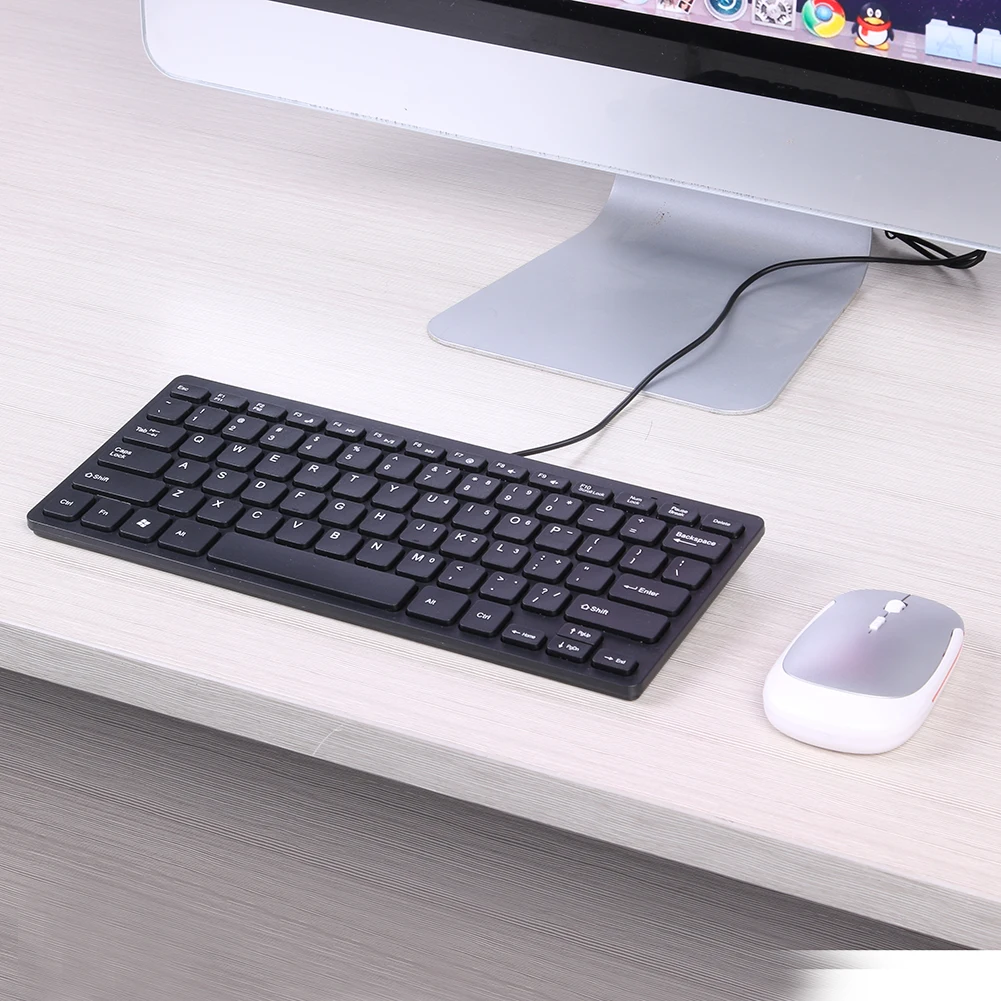Hot Sale Ultra Thin 78-Key Wired Keyboard with Delicate Design